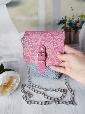 Мини сумочка для телефона — TanitaStyle модное вязание